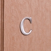 Image of Self Adhesive 40mm Aluminium Letter C