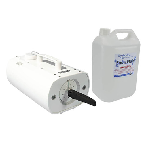 Snow Machine Set Complete with Snow Liquid With Wired & Wireless Remotes