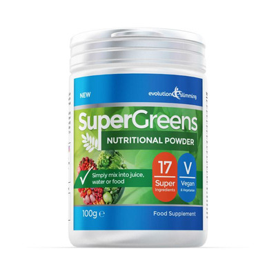 Super Greens Powder with 17 Super Fruits & Vegetables 100g Pouch - 1 Pouch (100g)