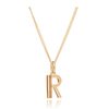 This Is Me 'R' Alphabet Necklace - Gold