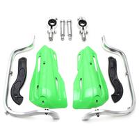 Image of Pit Bike Reinforced Hand Guards Green