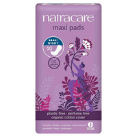 Image of Natracare Night Time Maxi Pads - 10 Pack