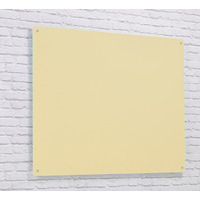 Image of Wall Mounted Glass Board 900 x 600mm Cream