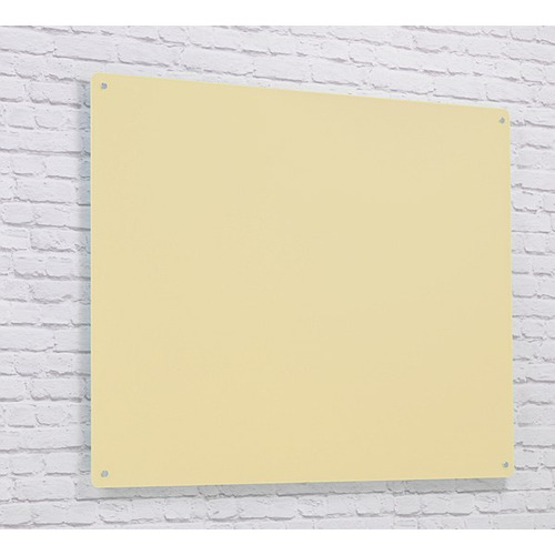 Wall Mounted Glass Board 600 x 450mm Cream
