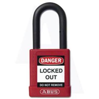 Abus 74 Series Lock Out Tag Out Coloured Aluminium Padlock  - Abus L22482 74 Series