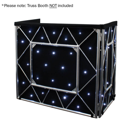 Truss Booth LED Starcloth Cool White