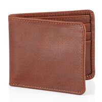 Image of Daines And Hathaway Brooklyn Chestnut Brown Leather Wallet
