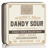 Image of Scottish Fine Soaps Dandy Whisky Sour Soap In A Tin 100g