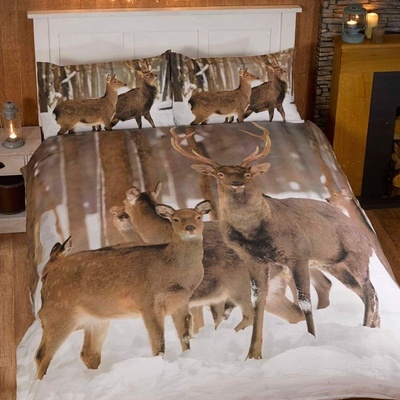 Winter Stag King Size Duvet Covers