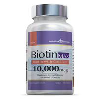 Image of Biotin Max 10,000mcg with Calcium - 60 Tablets