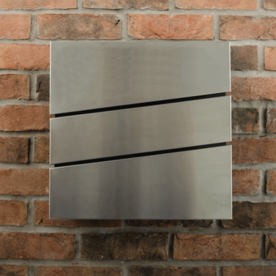 Stainless Steel Letterbox - The Statement - Non Personalised