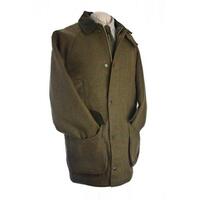 Beaver Mens Waterproof Green Tweed Shooting Coat / Jacket - XS