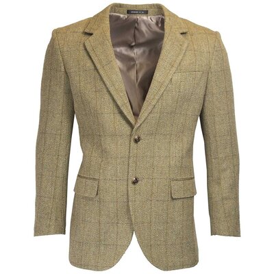 Walker & Hawkes Men’s Windsor Light Sage Tweed Country Blazer / Jacket - 38