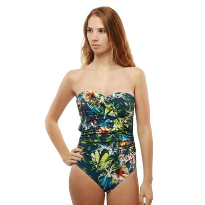 Moontide Botanical Twist Back Tie Twist Swimsuit
