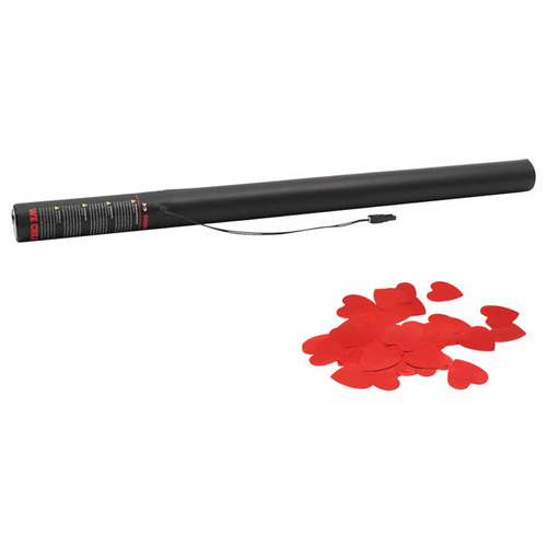 Electric Confetti Cannon 80cm Red Heart