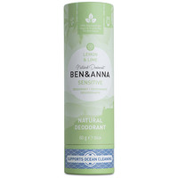 Image of Ben & Anna Sensitive Lemon & Lime Natural Deodorant Stick - 60g