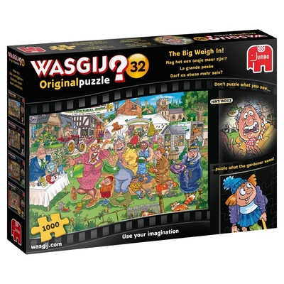 Jumbo 19170 Wasgij Original 32 - The Big Weigh In! 1000 Piece Jigsaw Puzzle Jumbo 19170 Wasgij Original 32 - The Big Weigh In! 1000 Piece Jigsaw Puzzle