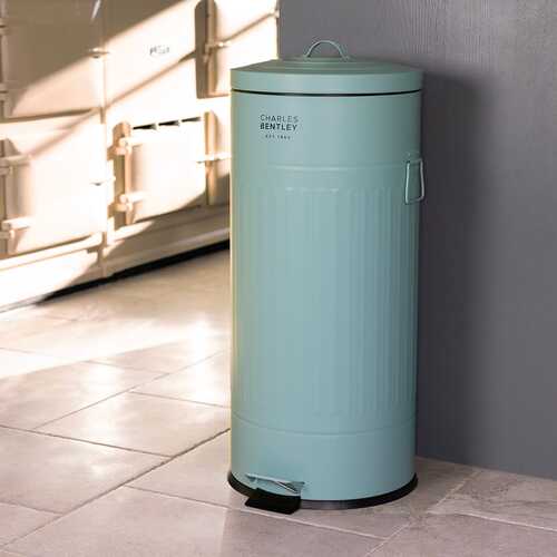 30L Retro Kitchen Bin Heritage Green