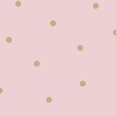Dotty Wallpaper Pink / Gold Holden 12604