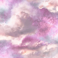 Image of Diamond Galaxy Cloud Wallpaper Purple and Blush Pink Arthouse 260009