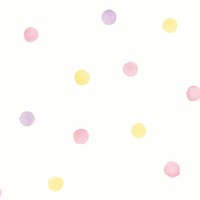 Image of Over the Rainbow Watercolour Polka Dots Wallpaper Pink / Yellow Holden 91000