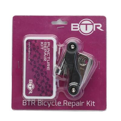 BTR Cycling Bicycle Puncture Repair Kit Including Multi Tool