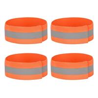 Image of High Vis Orange Reflective Ankle & Arm Bands For Cycling & Running