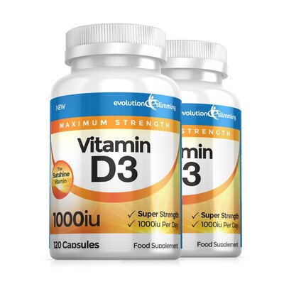 Vitamin D D3 1,000 IU Soft Gel Capsules - 240 Soft Gel Capsules