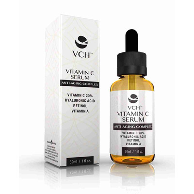 VCH 20% Vitamin C Serum with Hyaluronic Acid, Retinol & Vitamin A - 1 Bottle (30ml)