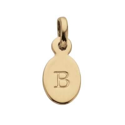 Bespoke Alphabet 'B' Charm - Gold