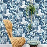 Image of Art Room Wallpaper Chalkhill Blue Mini Moderns AZDPT032CB