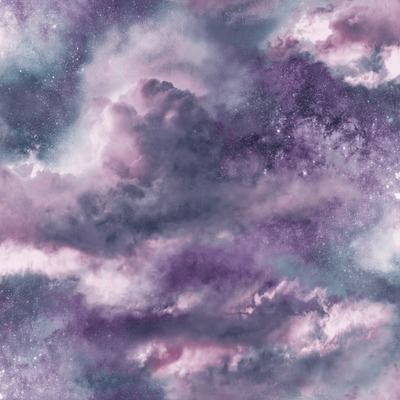 Diamond Galaxy Cloud Wallpaper Purple Arthouse 260007