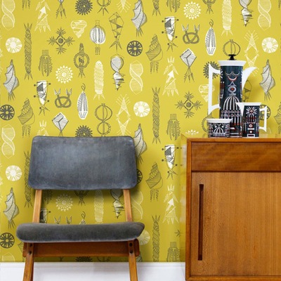 Equinox Wallpaper Mustard Mini Moderns AZDPT026MU