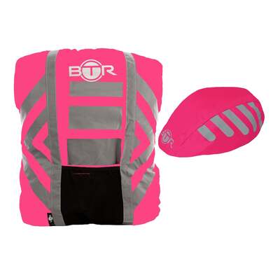 BTR Waterproof High Visibility Reflective Backpack & Bike Helmet Cover