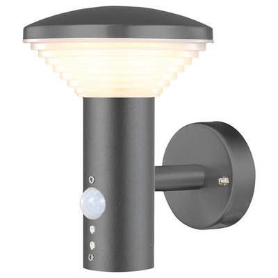 External LED Wall Light with PIR Sensor in Anthracite 240V