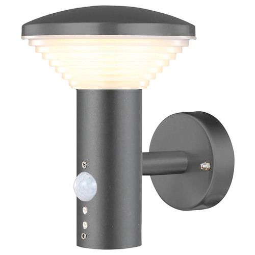 External LED Wall Light with PIR Sensor in Anthracite 240V