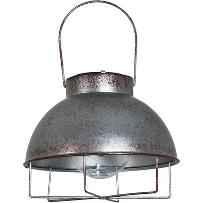 Rustic Solar Powered Hanging Lantern with On/Off Switch