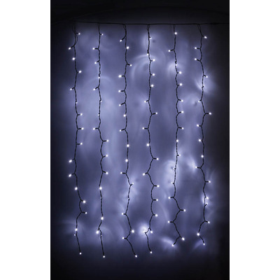 Connectable LED Outdoor Curtain Lights 240V - Cool White
