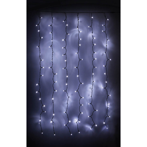Connectable LED Outdoor Curtain Lights 240V - Cool White