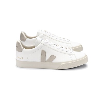 VEJA Campo Leather Trainers Extra White & Natural