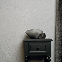 Image of Elgin Tropical Leaf Wallpaper Grey Holden 65730