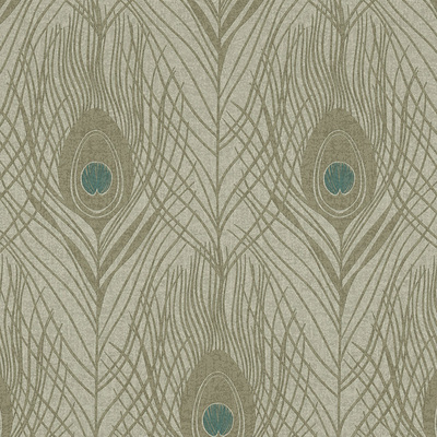 Absolutely Chic Peacock Feather Wallpaper Grey AS Creation AS369716