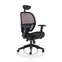 Image of Denver Black Mesh Chair