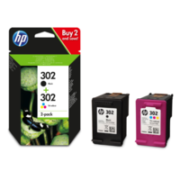 OEM HP 302 Combo Pack Ink Cartridges