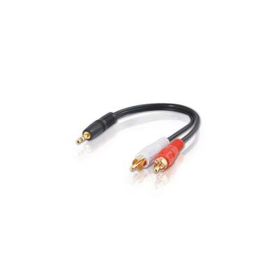 C2G Value Series 3.5mm Stereo Plug/RCA Plug x2 Y-Cable