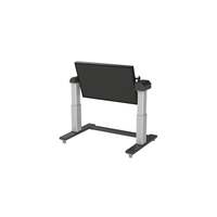 Image of Loxit 4500 65" Portable flat panel floor stand Black, Silver flat