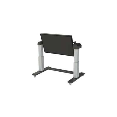 Loxit 4500 65" Portable flat panel floor stand Black, Silver flat