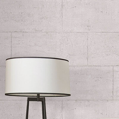 Global Fusion Concrete Block Wallpaper Grey Galerie G56393