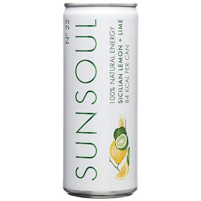 Sunsoul - Sicilian Lemon and Lime - Natural Energy Drink (250ml)