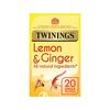 Image of Twinings - 20 Lemon & Ginger Tea Bags (20 Tea Bags)